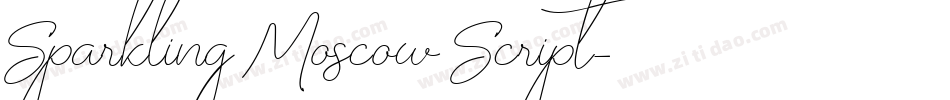 Sparkling Moscow Script字体转换